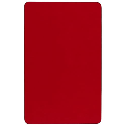 Flash Furniture 48x30 in Rectangular Activity Table, Red