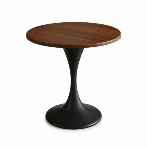 RIXNOMA Round Conference Table, Wooden Meeting Room Table with Thickened Top and Wood Base for Office Conference Rooms, Small Office Spaces, and Boardroom Meetings