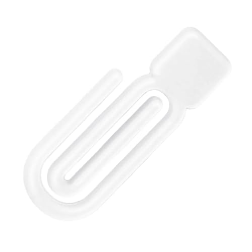 XIUBOSHI 100Pcs Colorful Acrylic Paper Clip Creative Shape Organizers Binders Clips for Documents Crafts Classroom Use