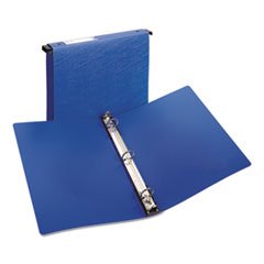 Hanging Storage Flexible Non-View Binder with Round Rings, 3 Rings, 1" Capacity, 11 x 8.5, Blue, Sold as 20 Pack