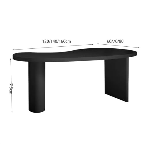 Sit Stand Up Desk Minimalist Desk All Solid Wood Shaped Office Creative Log Workbench Consulting Negotiation Table(160 * 70 * 75cm)