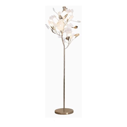 EYPKPL Indoor Floor Light Ginkgo Tree Floor Lamp Tall Leaf Shape Standing Lamp Modern Corner Reading Lamp Led Dimmable Corner Lamp