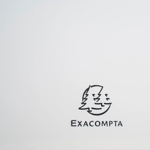 Exacompta - Ref 86371E - Box of 4 Removable Ring Binders with 30 Removable Grained Pockets - 60 Views - A4 - Size 24.5x31cm - Customizable Hard Cover Kreacover - White