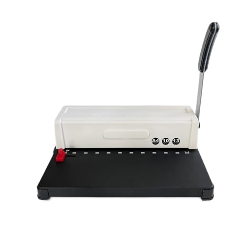 LKXNEW Binding Machine, Binding Machine Punching 12 Sheets Square Size Holes Fit Letter Size A4 A3 Book Binder for Files Office School Home