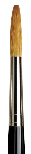 da Vinci Graphic Design Series Lettering Brush, Straight Edge Tip Kolinsky Red Sable with Black Handle, Size 24 (1111-24)