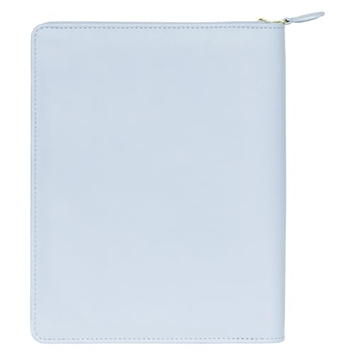 FranklinCovey - Elegant Daydream Planner Love Cover for Wire-Bound FranklinCovey Planners | Simulated Leather - Zipper Closure (Classic, Elegant Bow Blue)