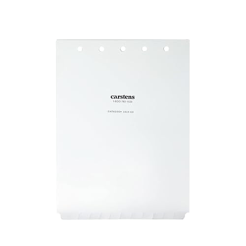 White Heavy Duty Plastic Dividers, 11-Tab, Case of 10
