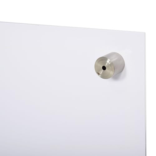 35x23 Professional Grade Tempered Glass Dry Erase Whiteboard Calendar FFor rameless Design Includes Two Tone Markers and Soft Eraser