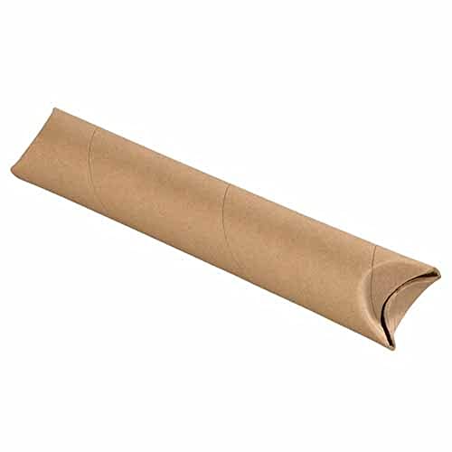 BOX USA BS2036K Crimped End Mailing Tubes, 2" x 36", Kraft (Pack of 50)