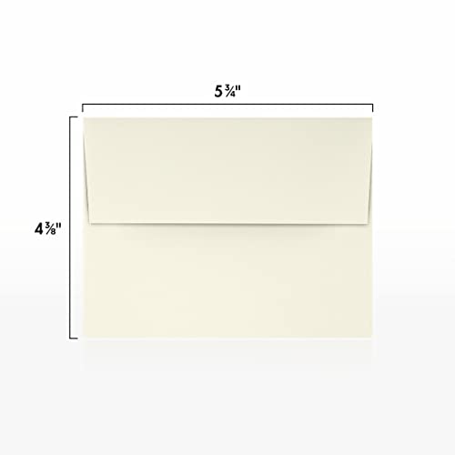 LUXPaper A2 Classic Crest Invitation Envelopes | 4 3/8" x 5 3/4" | Natural White | 70lb. Text | 1,000 Qty