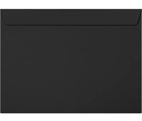 LUXPaper 9 x 12 Booklet Envelopes | Midnight Black | 80lb. Text | 250 Qty