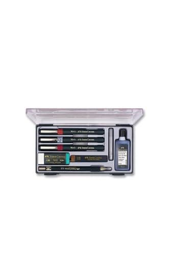 Faber-Castell TG1-S Technical Drawing Pens - College Set (3 Line Widths - 0.18, 0.25, 0.35mm)