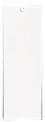 StoreSMART - Plastic Bookmark Covers/Holders with Tassle Hole - Clear Plastic - 200-Pack - Made in USA - BMK466C-200
