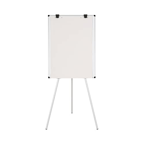 Bi-Office Earth Kyoto Flipchart Tripod Non Magnetic Easel, 70 x 100 cm (Euro Size), Dry Wipe Surface, Aluminium Frame