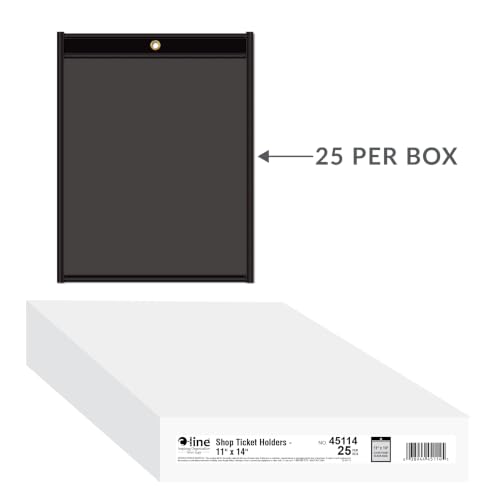 C-Line Stitched Shop Ticket Holders, 11 x 14, Clear Front, 25/Box (45114)