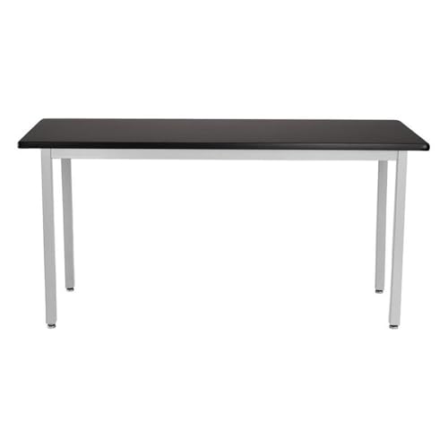 NPS SLT 9 Series 24x48" Metal Science Lab Table with HPL Top in Black