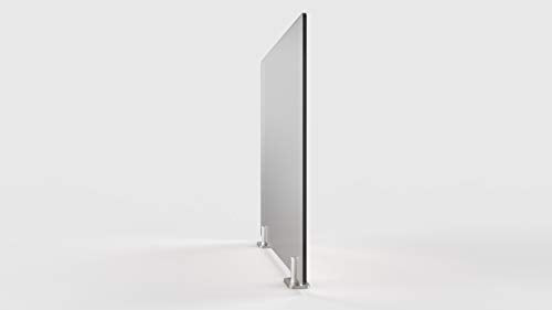 "Ghent Partition Extender, Frosted Thermoplastic w/Tape, 30""H x 24""W" (PEF3024-T)
