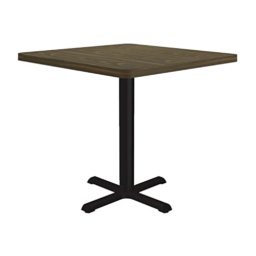 Correll Cafe and Breakroom Table with Walnut Finish BXT24S-01-09-01