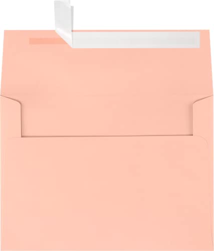 LUXPaper A7 Invitation Envelopes | Peel & Press | 5 1/4" x 7 1/4" | Blush Pink | 80lb. Text | 1,000 Qty