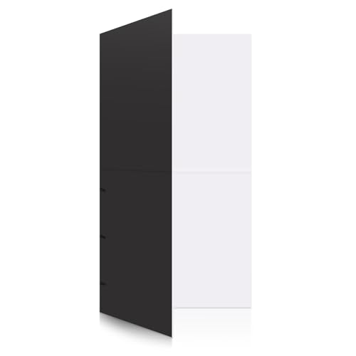 39” x 39” Project Boards for Presentations, Science Fair, Schools Projects, Event Displays & Trifold Picture Board, Black - 4 Pack