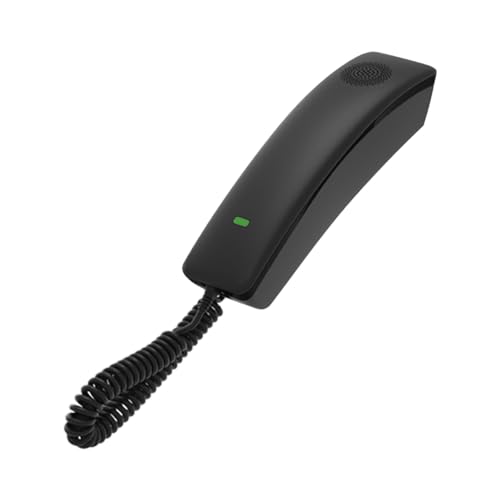 Fanvil H2U Compact IP Phone, Black; 10-Speed Dial Keys; 1 Programmable DSS Key; 10/100Mbps Ethernet; PoE Power Supply; 2 SIP Lines; Direct IP Dial; Acoustic Echo Canceller; Call Logs; HD Voice