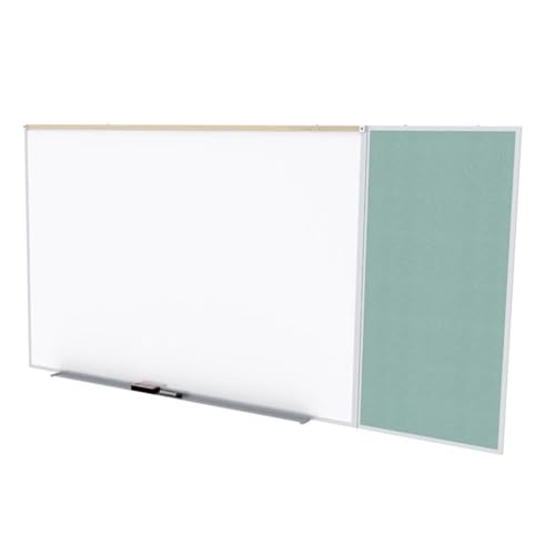 Ghent's Vinyl 4' x 8' Bulletin & Mag. Whiteboard C-Set in Stone