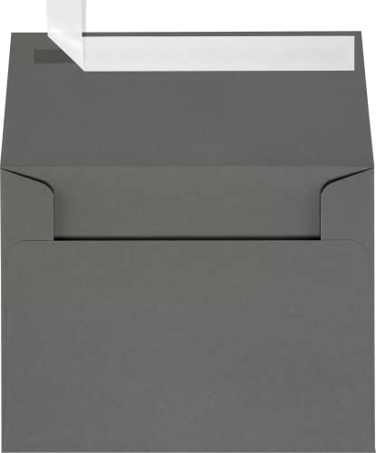 LUXPaper A2 Invitation Envelopes w/Peel & Press (4 3/8 x 5 3/4) - Smoke Gray (1000 Qty.)