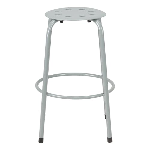 Norwood Counter-Height 24 Inch Stool with Footrest Stability Ring - Flexible Seating for Home, Office, Classroom (Pack of 2)