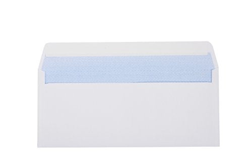 Office Deed 500#10 Envelopes SELF SEAL Business Envelope Windowless Design, Security Tint Pattern for Secure Mailing, Invoices, Statements & Legal Document Mailing Envelopes, 4-1/8 x 9-1/2"- White