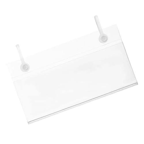 50-200pcs PVC Price Tag Label Display Stand Shelf Sign Holder for Retail Store Organizer