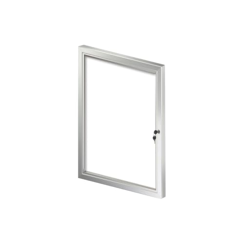 Small Enclosed Magnetic Message Board w/Lock & Key