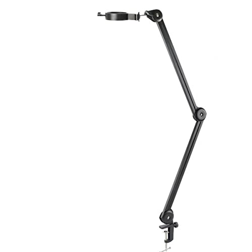Microscope Accessories Kit Microscope Video Camera Webcam Desktop Work Arm Stand Adjustable Boom Table Working Hanger Cantilever Stand Holder 1/4 40mm Microscope Slides(D)