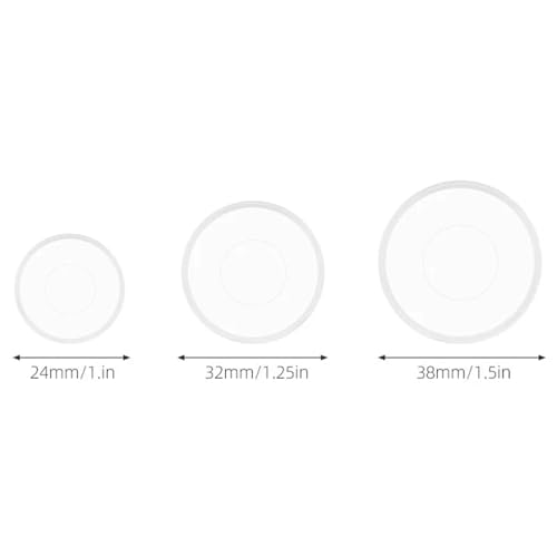 Binder Ring 1000pcs/set Ultra-Transparent Loose-Leaf Rings Buckle Notebook Album DIY Binding Ring for Key,and Index Cards,School, Home, Or Office(38mm CTM 1000pcs)