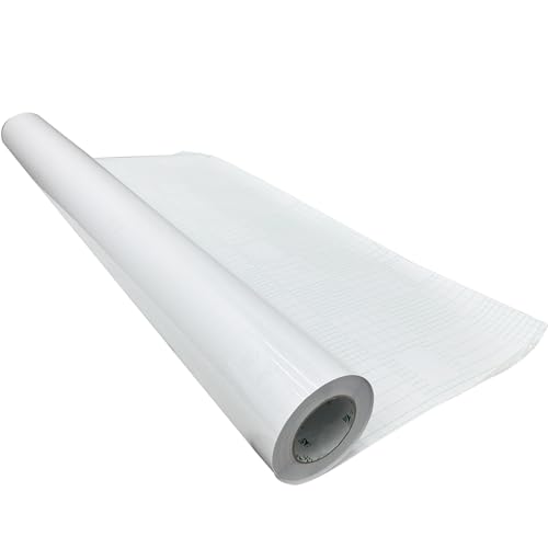 INTSUPERMAI Cold Laminating Film Glossy Self-Adhesive Lamination Vinyl Roll Film Cold Lamination Roll for Photo Picture Laminating and Protection 164ft Length 2 Mil (50in/1.27m Width)