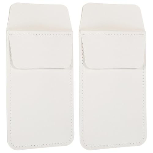 Yiodauh pocket protector 15Pcs Insert Type Pen Bag Reusable Pencil Organizer PU Pocket Protector For Nurse Doctor School Office Use