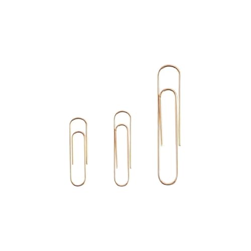 Paper Clips 500pcs Gold Metal Paper Clips, Electroplated Bookmark Office Ticket Holder