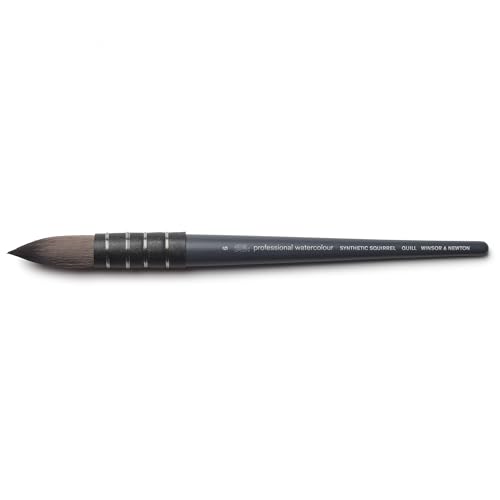 Winsor & Newton Professional Watercolour Synthetic Brush, Quill Medium