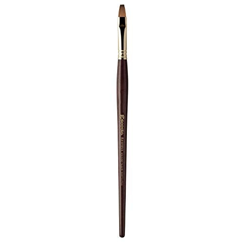 Escoda Art Products Escoda Reserva Series Artist Watercolor Short Handle Bright/Shader Paint Brush Size 8, Pure Kolinsky-Tajmyr