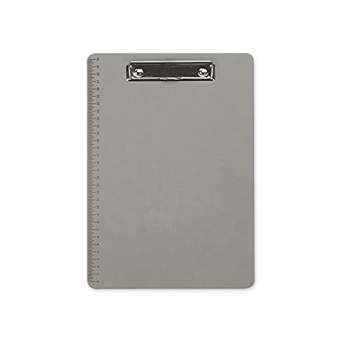 GLigeT File Folder A4 and Letter Size Clipboard with Metal Clip Leather Data Sorting Folder Business Meeting Writing Board Multi-Color Binder-10 Packs File Expanding (Color : Gris)