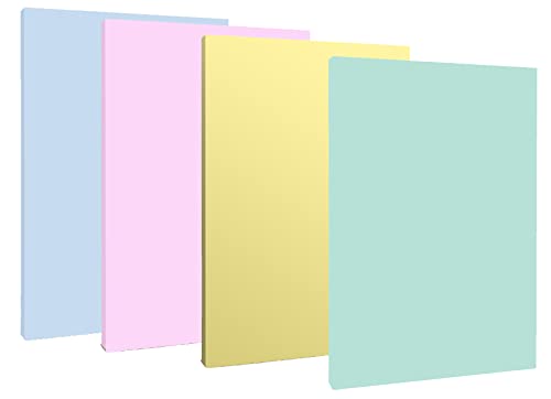 Debra Dale Designs Letter Size Blank Memo Pads Assorted Color Variety Pack - 12 Pads - 4 Colors - 20# Bond