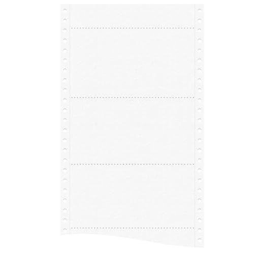 Compulabel 210857 Dot Matrix, Continuous, Pin Feed Post Cards, 6" x 4", 4M per Box
