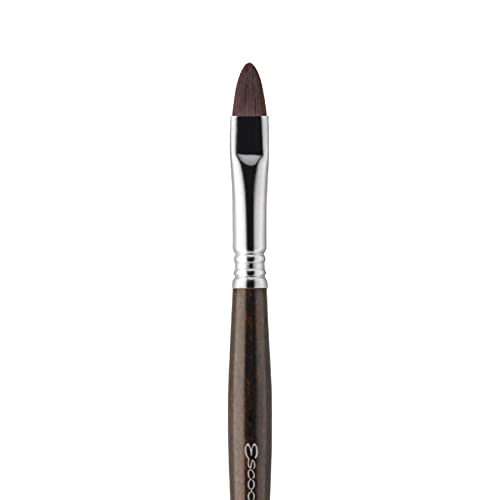 Escoda Primera Series 1950 Artist Watercolor and Acrylic Paint Brush, Synthetic Maroon Teijin Filament, Bright, Size 22