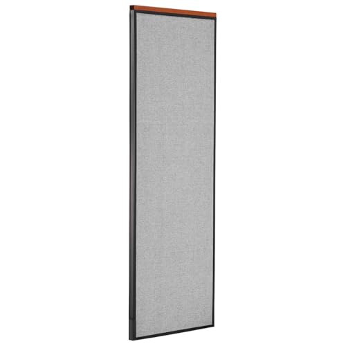 Global Industrial 24-1/4"W x 73-1/2"H Deluxe Office Partition Panel, Gray
