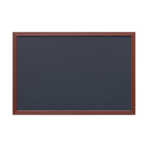 Wall Mount Chalkboard,Vintage Brown Framed Chalk Board Sign, Hanging Black Board for Office, School, Home Decor, Kitchen, Bar, Restaurant Menu and Wedding (Size : 60x80cm)