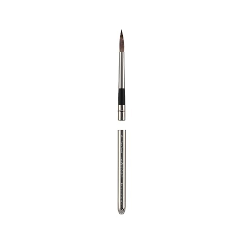New York Central Oasis Synthetic Brush - Travel Round #8 - Handmade in Germany, Professional Watercolor Brushes with Ergonomic Handle, Soft, Absorbent Bristles for Artists