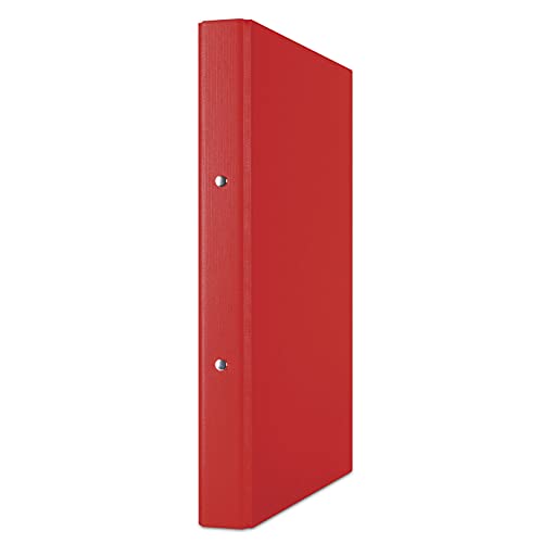 DONAU 3732001PL-04 Ring Binder Red 2-O-Ring Mechanism 20 mm DIN A4 Ring Binder Cardboard/Plastic Made of 1.9 mm Thick Cardboard with Eco PP 100µ Pack of 10