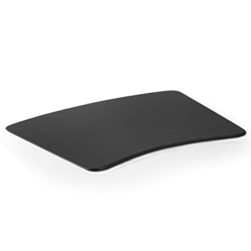 Dacasso Black Leather 17" x 14" Round Table Conference Pad (P1024)