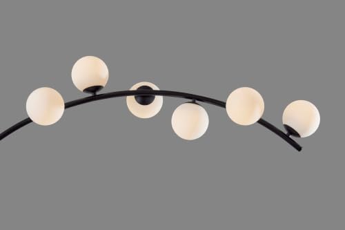 Adesso Black LED Arc Lamp with Circadian Switch
