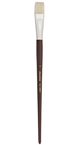 Silver Brush Limited Silverstone Bright Oil Brush, Size 12, Long Handle