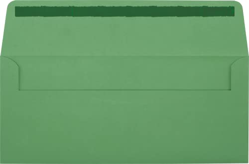LUXPaper #10 Business Window Envelopes | 4 1/8" x 9 1/2" | Holiday Green | 60lb. Text | 1,000 Qty